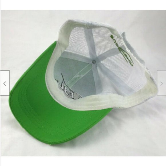 Bud Light Lime Baseball Cap Trucker Snapback Distressed Hat - Picture 7 of 7